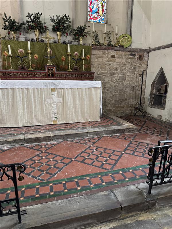 Restoring Victorian Tiles at St Mary le Wigford